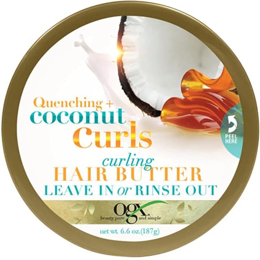 OGX Quenching Coconut Curls Curling Hair Butter 6.6 Oz NEW
